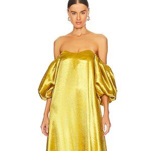 Caroline Constas Palmer Dress, Mustard